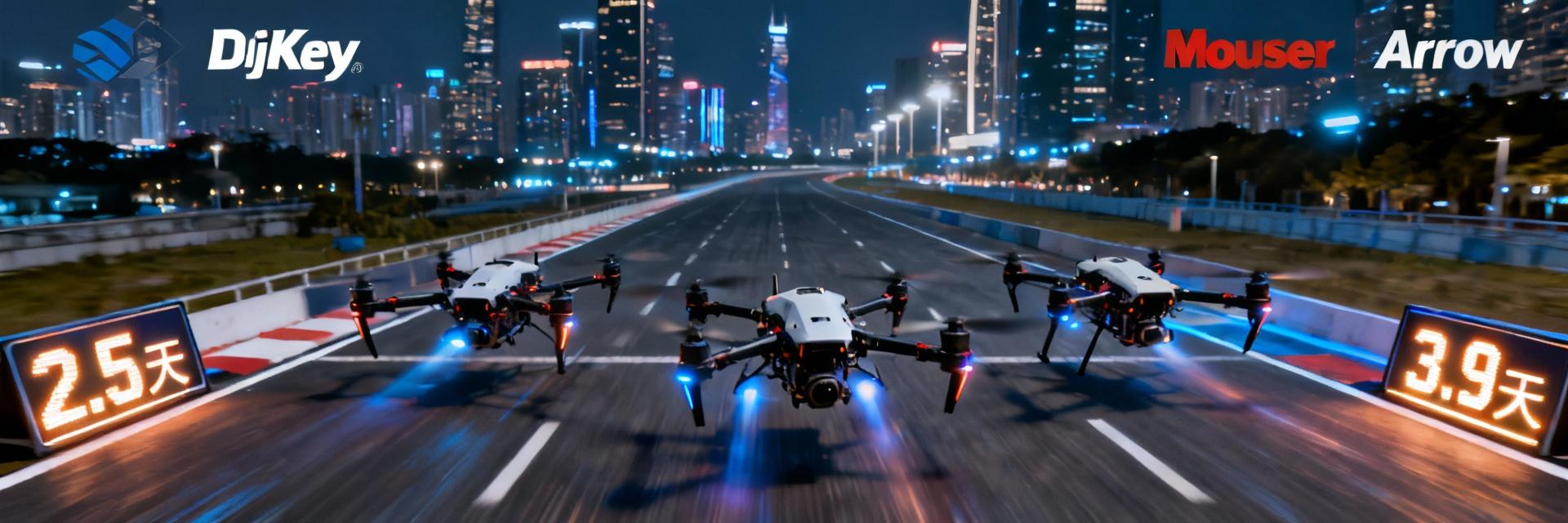 2025实测：DigiKey、Mouser、Arrow谁把CFR-25JB-52-1K现货最快送到深圳仓？
